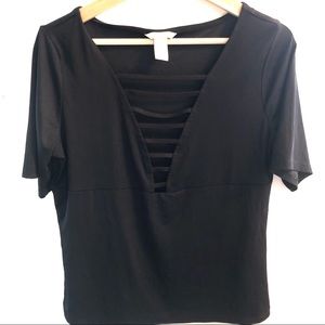 H&M Women Top Black Size L